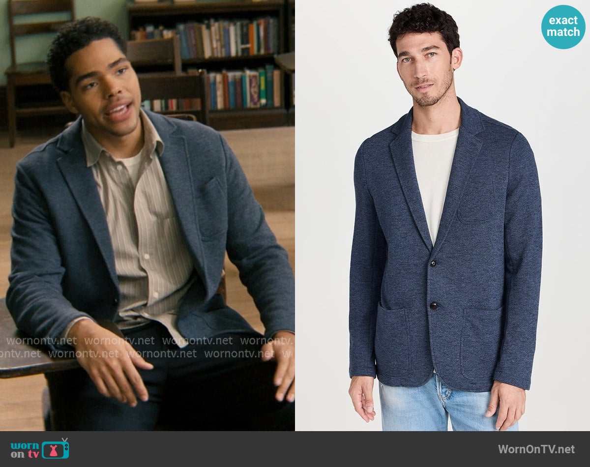 Faherty Inlet Knit Blazer worn by Kel Washington (Nicholas Duvernay) on Not Suitable For Work