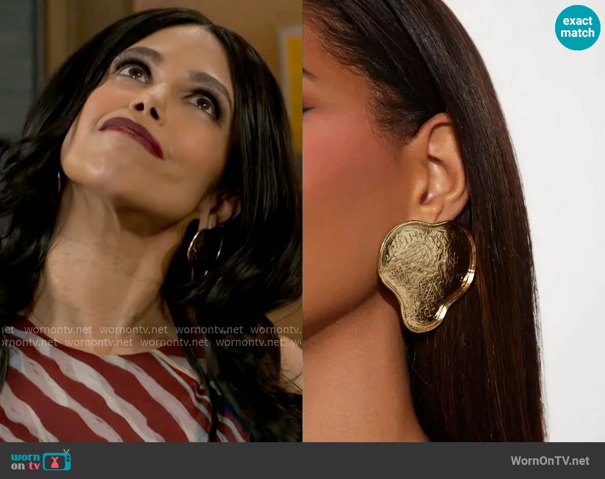 Fashion Nova Hold My Breath Earrings worn by Dani Dupree (Karla Mosley) on Beyond the Gates