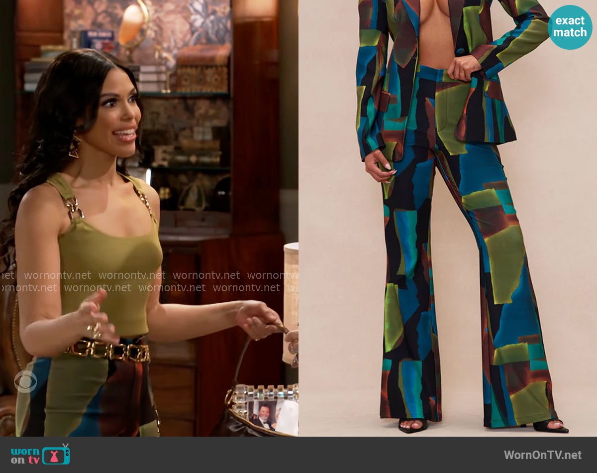 Fashion Nova Mason Pant Suit Set worn by Dani Dupree (Karla Mosley) on Beyond the Gates