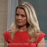 Felicia's pink belted dress on General Hospital