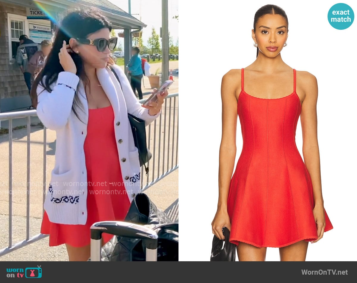 Fleur du Mal Flared Corset Dress worn by Rosie DiMare on The Real Housewives of Rhode Island
