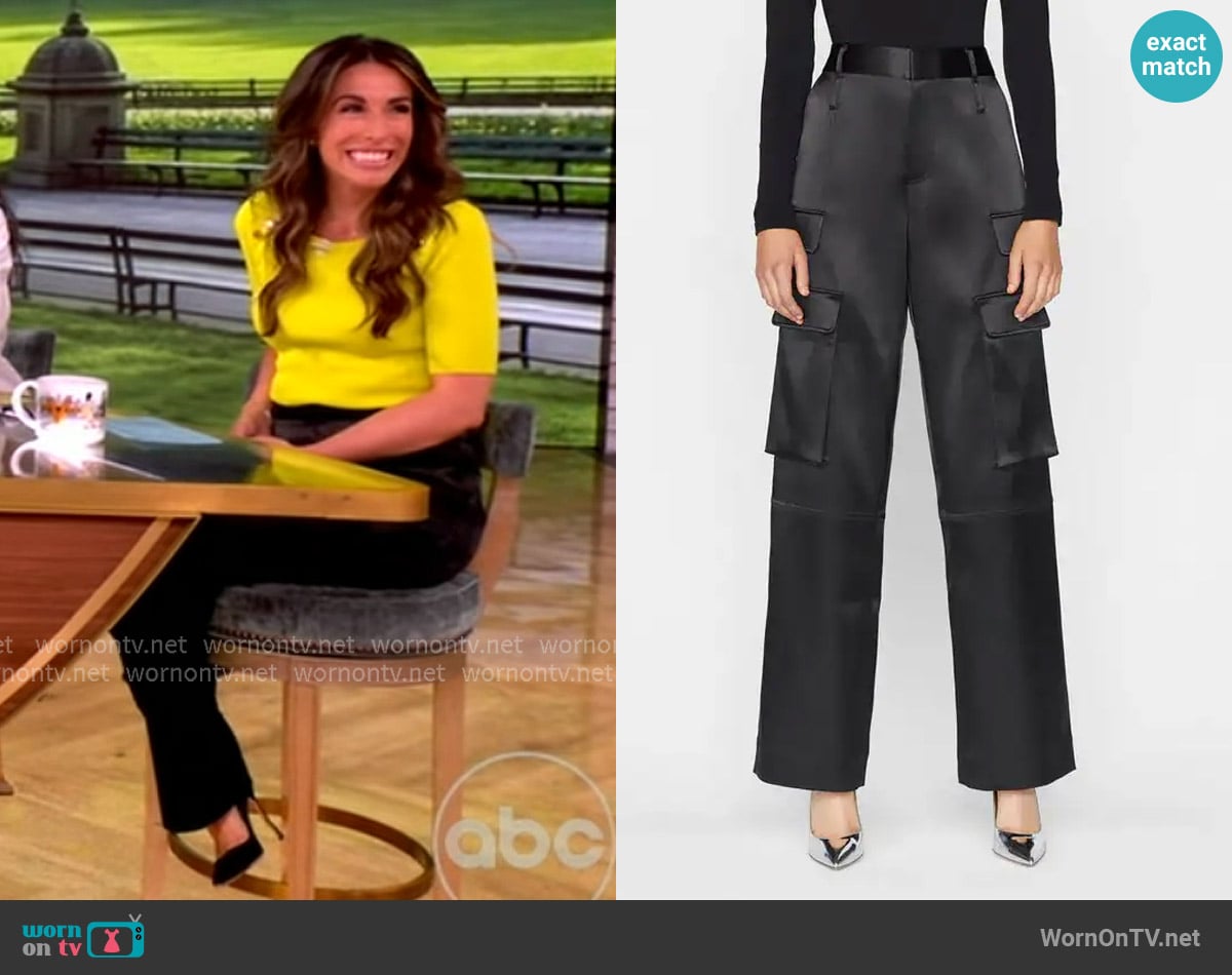 Frame Relaxed Straight Cargo worn by Alyssa Farah Griffin on The View