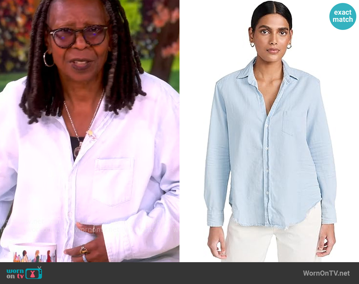 Frank & Eileen Relaxed Button Up Shirt worn by Whoopi Goldberg on The View