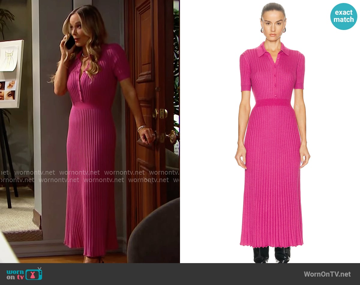 Gabriela Hearst Amor Dress worn by Donna Logan (Jennifer Gareis) on The Bold and the Beautiful