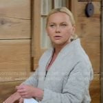 Galyna’s grey quilted cropped jacket on The McBee Dynasty Real American Cowboys