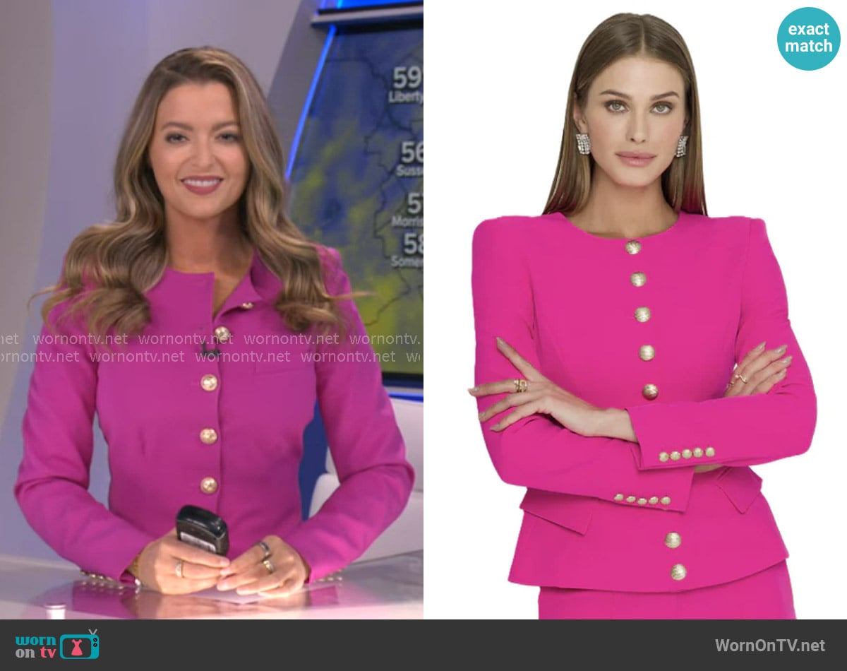 Generation Love Ophelia Crepe Blazer worn by Dani Beckstrom on Good Morning America