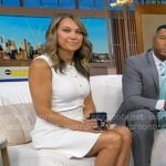 Ginger's beige caged heel sandals on Good Morning America
