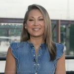 Ginger’s denim ruffle sleeve dress on Good Morning America