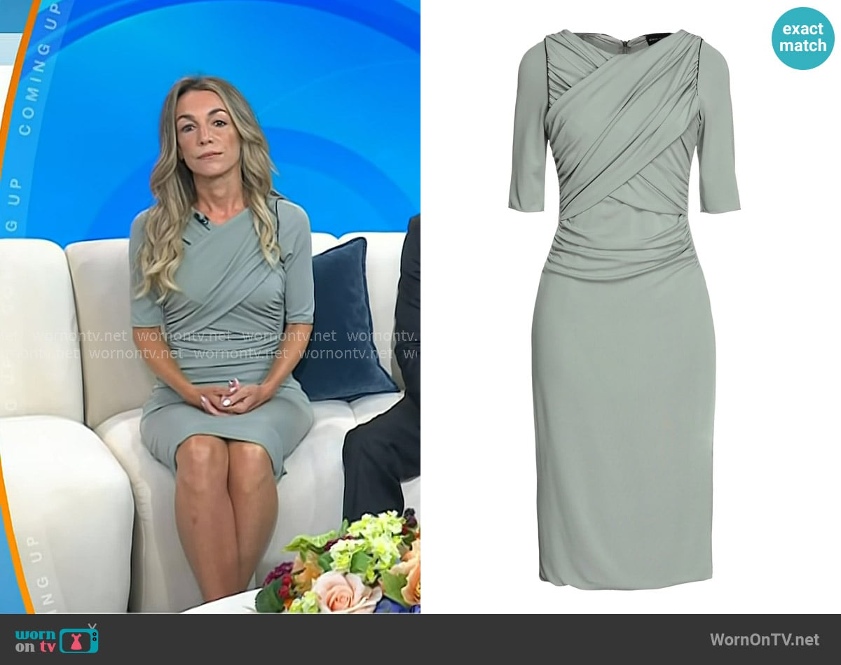 Giorgio Armani Midi Bodycon Dress worn by Karen Read on Today