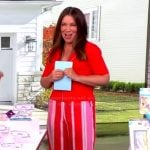 Gretta Monahan's striped pants on The View