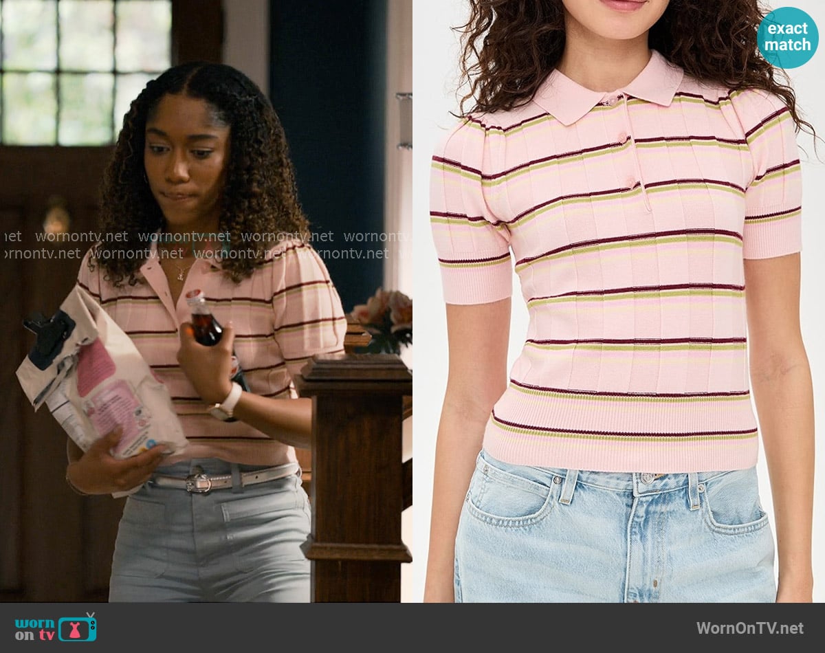 Guizio Mateo Polo in Ballet Slipper worn by Jessica Whitley (Iman Benson) on Sweet Magnolias