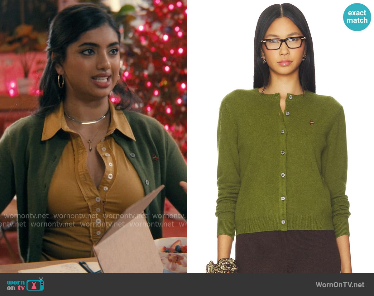 Guizio Relaxed Cardigan worn by Abhinaya Chilukuri (Avantika) on Not Suitable For Work