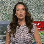 Heather’s grey tweed dress on Good Morning America