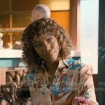 Helen’s floral print button down shirt on Sweet Magnolias