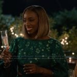 Helen’s green floral print dress on Sweet Magnolias
