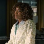 Helen’s green paisley print top on Sweet Magnolias