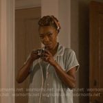 Helen’s green short sleeve pajamas on Sweet Magnolias