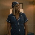 Helen’s navy piping pajamas on Sweet Magnolias