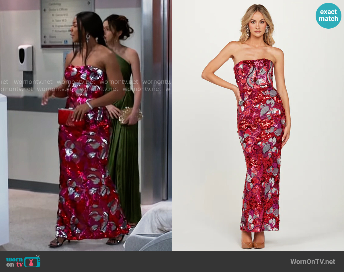 Helsi Serena Gown worn by Shanice Johnson (Ernestine Johnson) on Beyond the Gates
