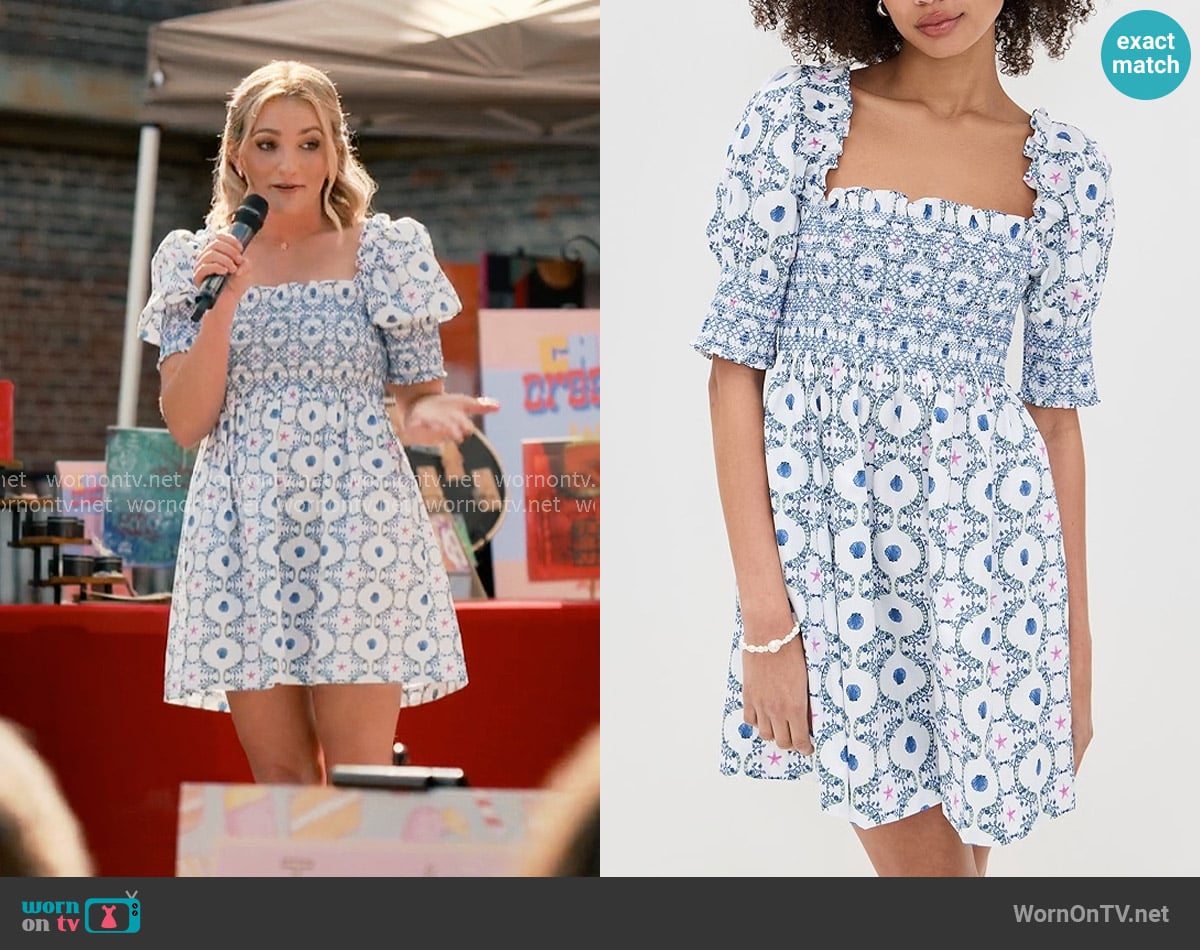 Hill House Home The Lila Nap Dress worn by Noreen Fitzgibbons (Jamie Lynn Spears) on Sweet Magnolias