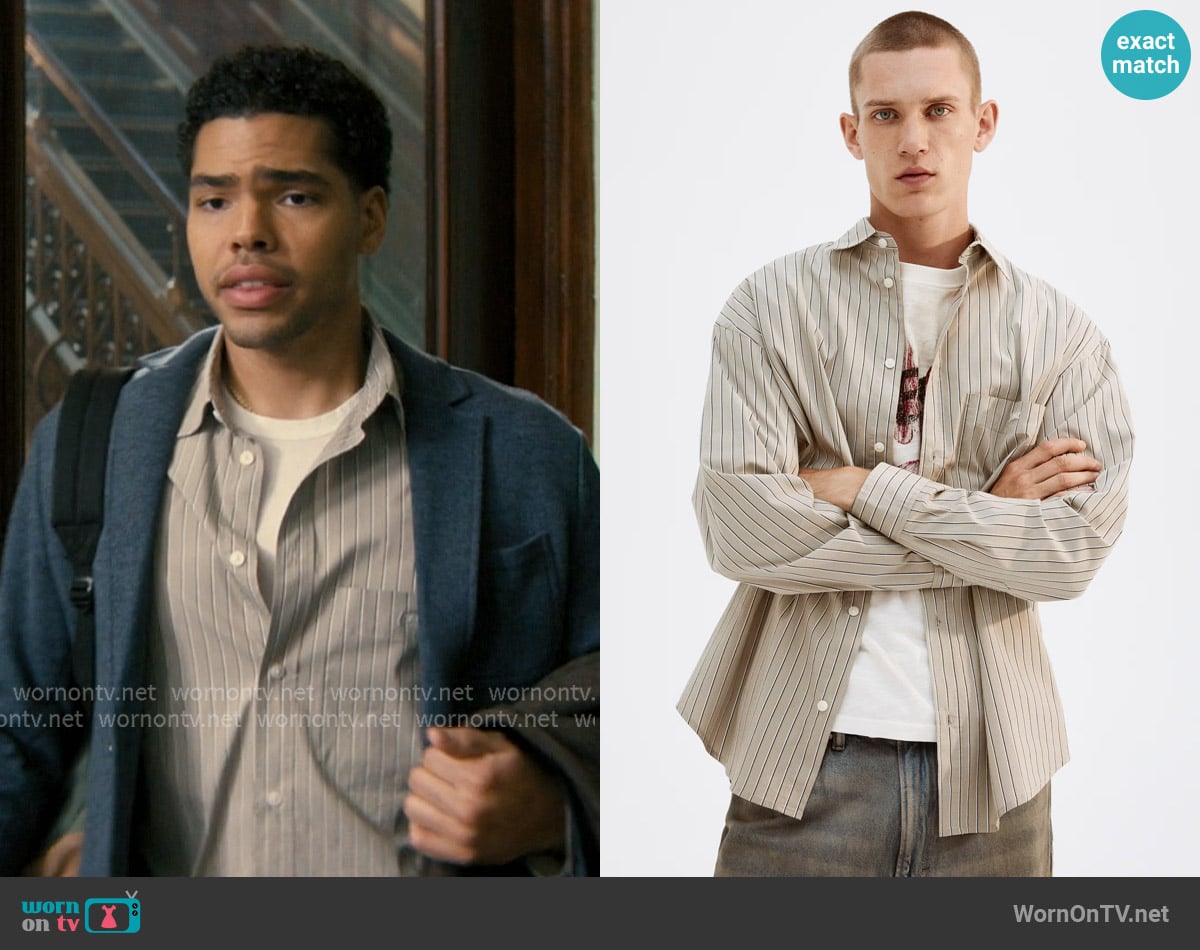 H&M Loose-Fit Poplin Shirt worn by Kel Washington (Nicholas Duvernay) on Not Suitable For Work