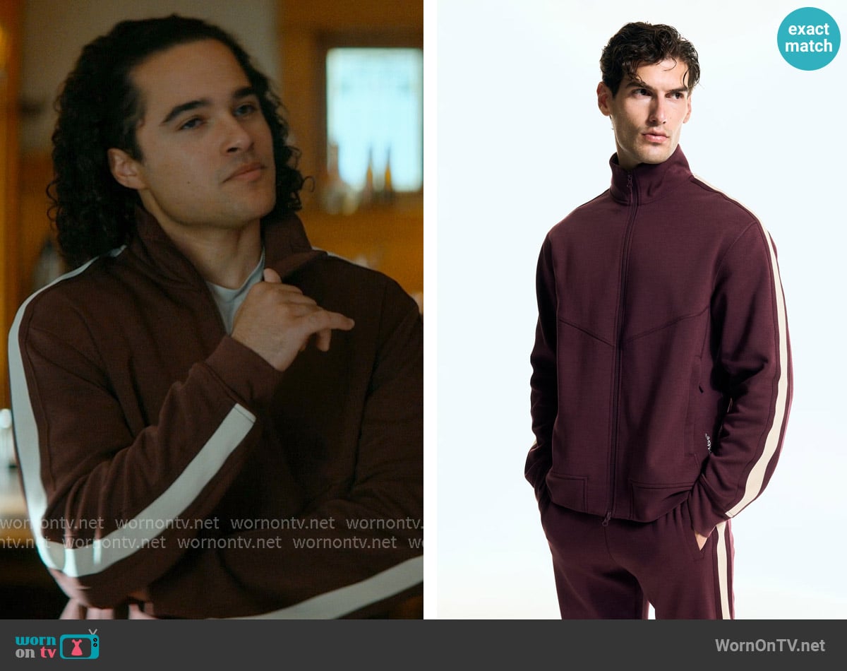 H&M Regular-Fit Track Jacket with DryMove worn by John Tucker (Jalen Thomas Brooks) on Off Campus