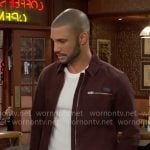 Holden’s brown jacket on The Young and the Restless