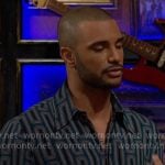 Holden's rectangles print shirt on The Young and the Restless