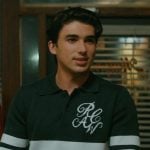 Hunter's striped polo sweater on Off Campus