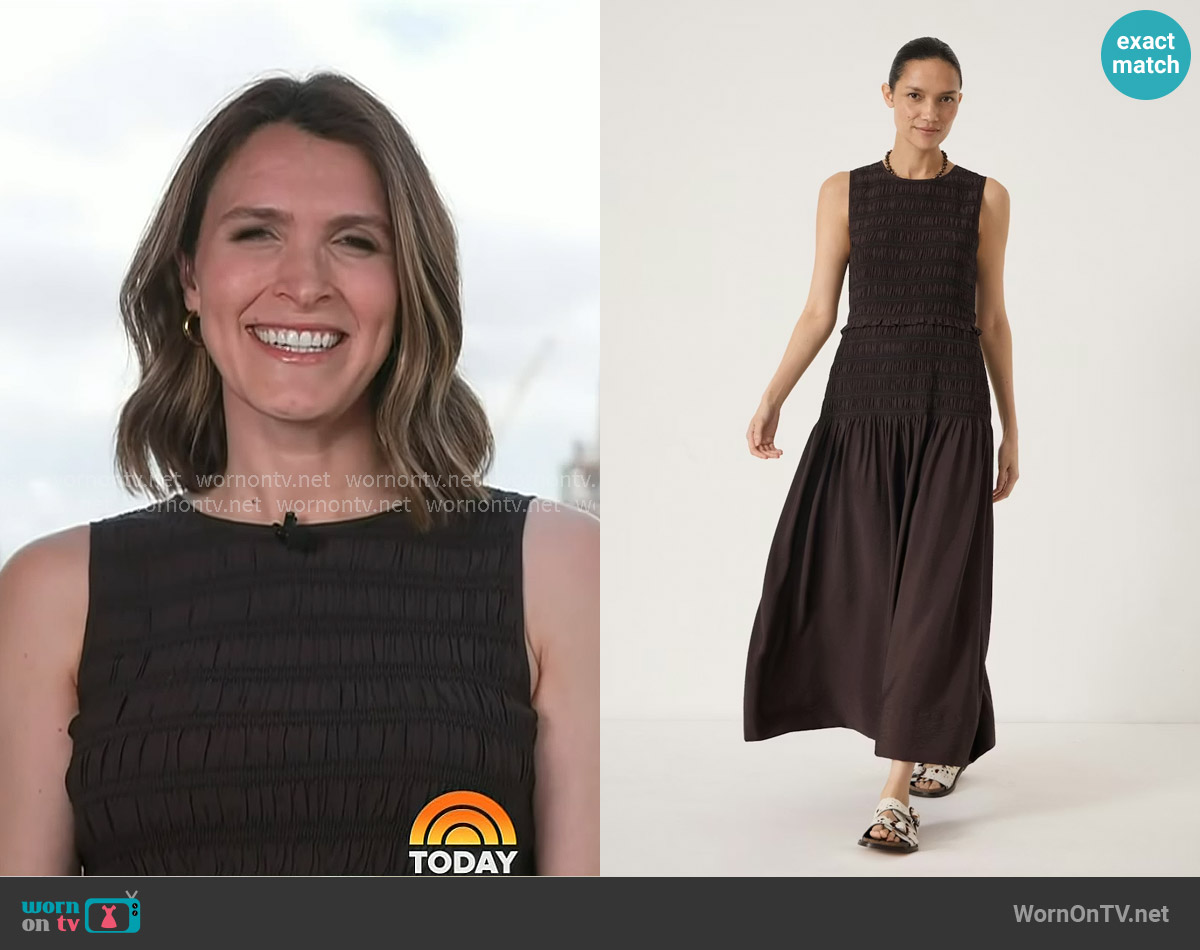 Molly’s brown smocked dress on Today