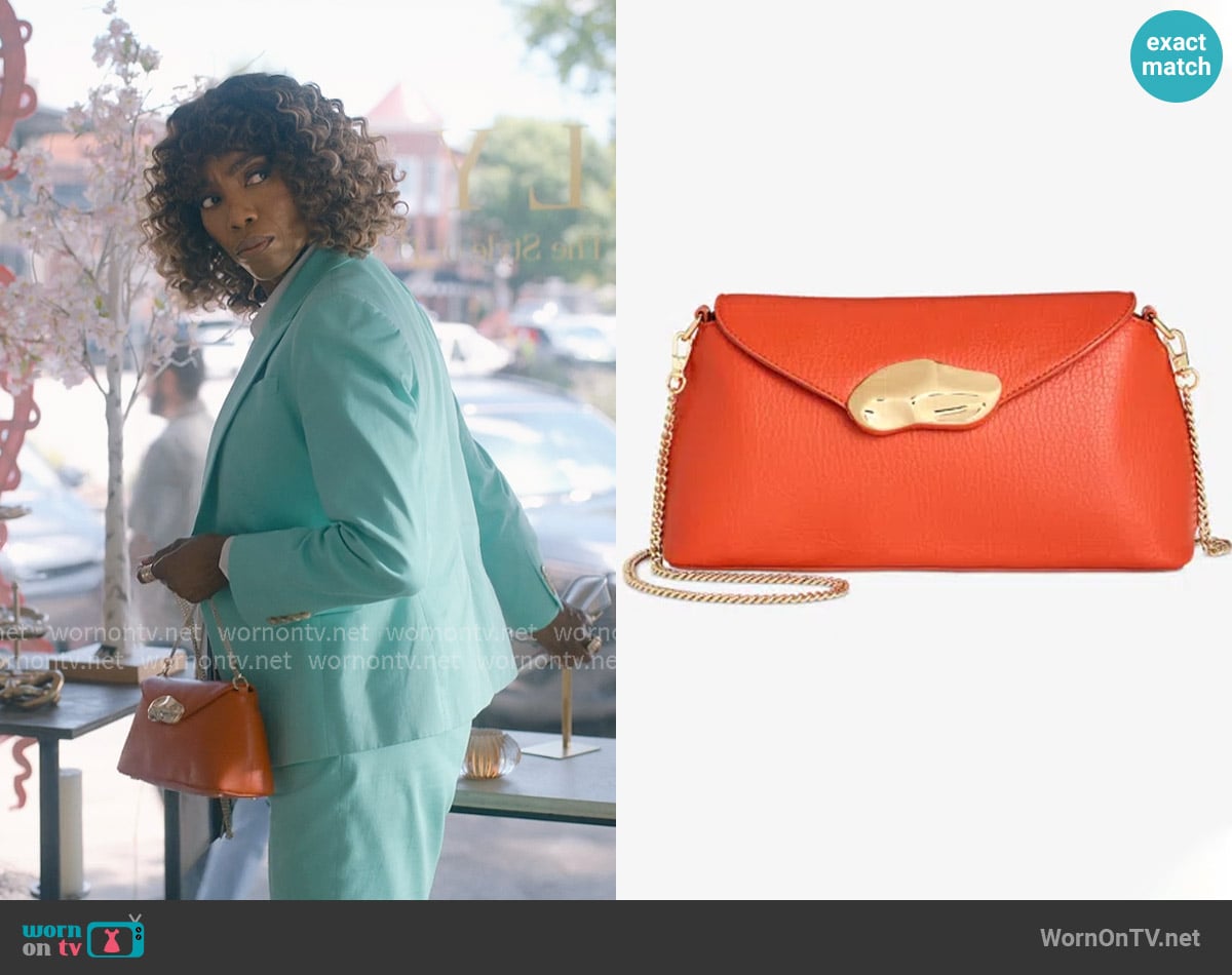 I.N.C. International Concepts Avahh Sculpted Clutch worn by Helen Decatur (Heather Headley) on Sweet Magnolias