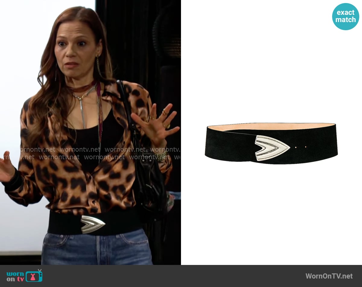 IRO Ceyhan Belt worn by Sienna Bacall (Tamara Braun) on The Young and the Restless