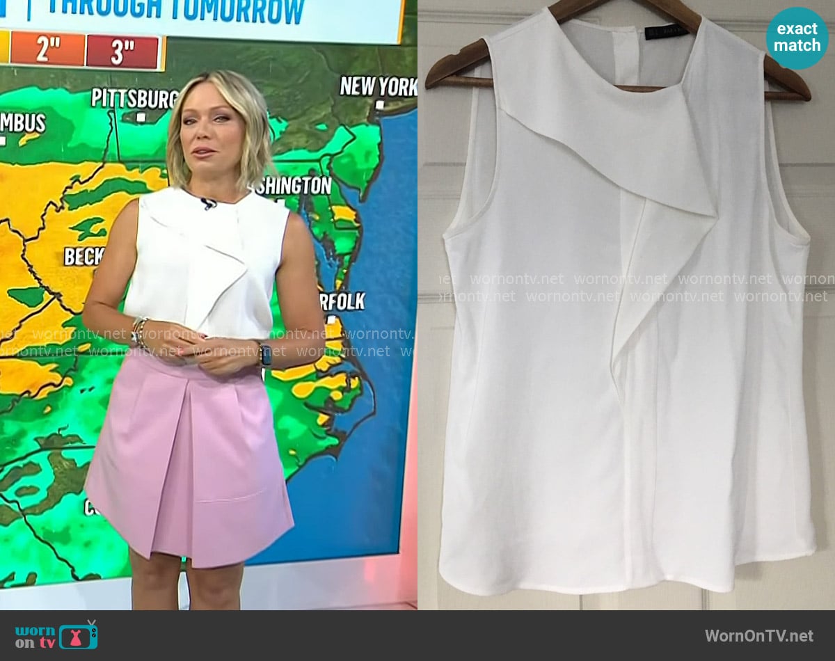 J. Crew Pleat Front Mini Skirt worn by Dylan Dreyer on Today
