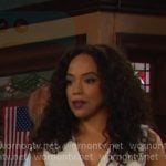 Jada’s white vest on Days of our Lives