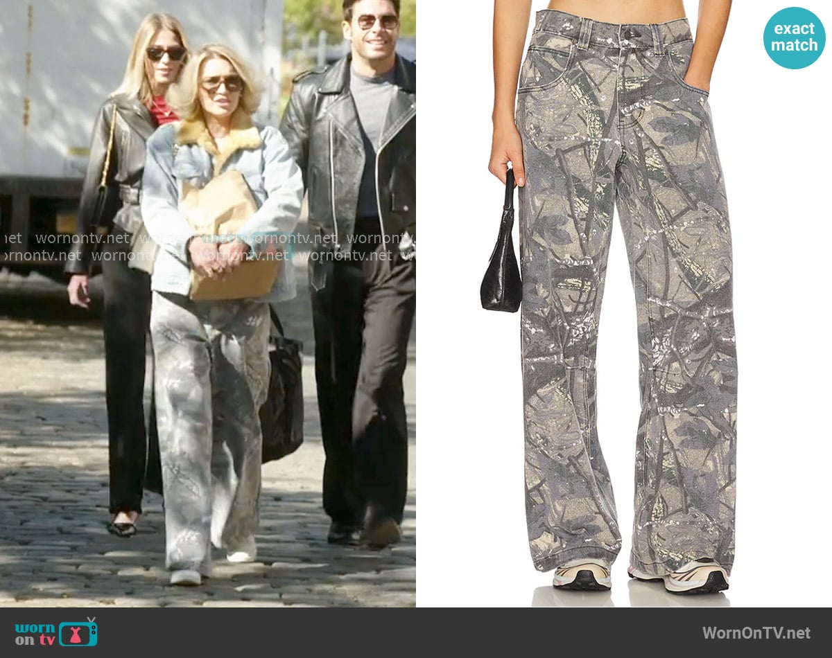 Jaded London Colossus Jeans in Woodland Camo worn by Lindsay Hubbard on In The City