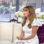 Jane Seymour’s white lace dress on Today