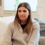 Janet’s gray half zip sweater on The Valley