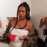 Jasmine’s white mini dress on The Valley