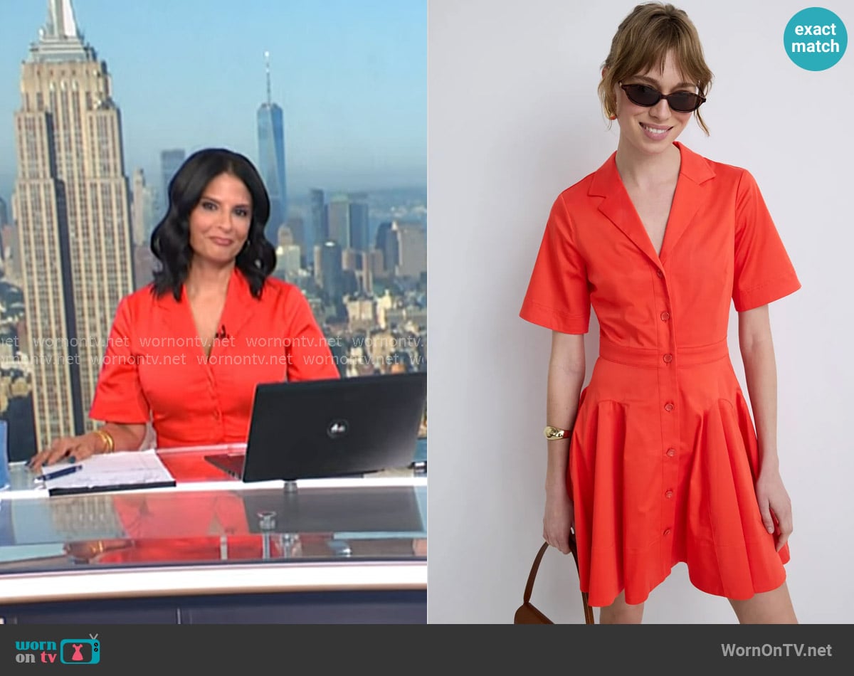 Jason Wu Short Sleeve Shirt Dress worn by Darlene Rodriguez on Today