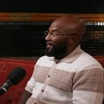 Jeezy's knit stripe short sleeve shirt on Today