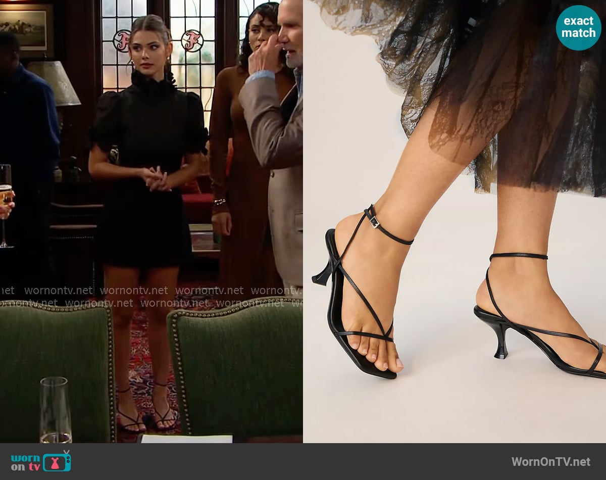 Jeffrey Campbell Fluxx Kitten Heels worn by Electra Forrester (Laneya Grace) on The Bold and the Beautiful