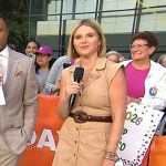 Jenna's beige sleeveless shirtdress on Today