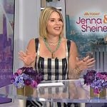 Jenna’s black gingham check dress on Today