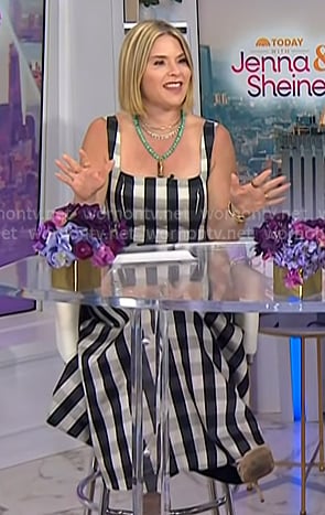 Jenna’s black gingham check dress on Today