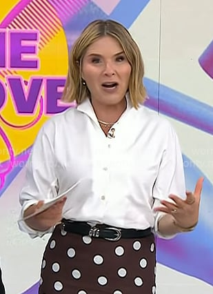 Jenna’s black leather belt on Today