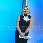 Jenna’s black sleeveless dress with polka dot tie on Today