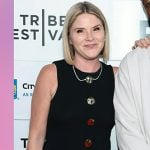 Jenna’s black sleeveless top with gold buttonds on Today