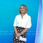 Jenna’s brown polka dot pencil skirt on Today