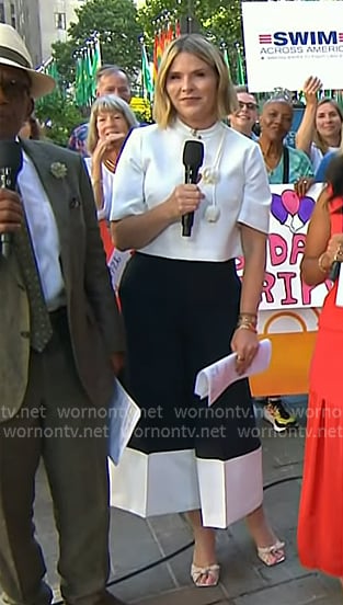 Jenna’s knotted leather heel sandals on Today