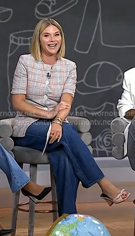 Jenna's knotted leather heel sandals on Today